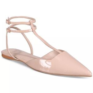 AAJ By Aminah Women's Kaia Pointed-Toe Strappy Flats